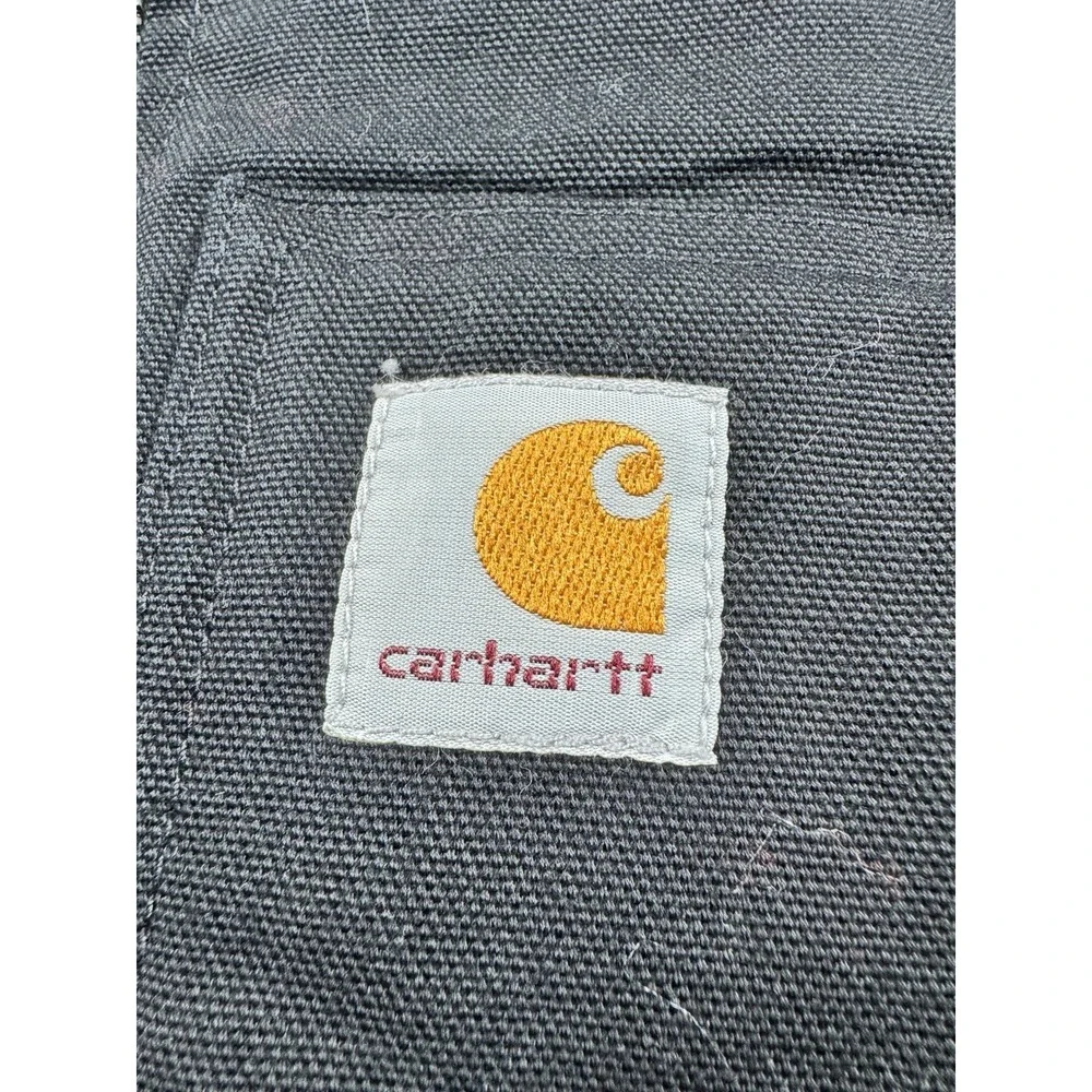 Carhartt Sherpa Lined Duck Canvas Vest Mens L Tall Black Relaxed Fit OV4394 NWT